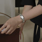 สร้อยข้อมือผู้หญิง นาฬิกาโลหะ Brit Silver