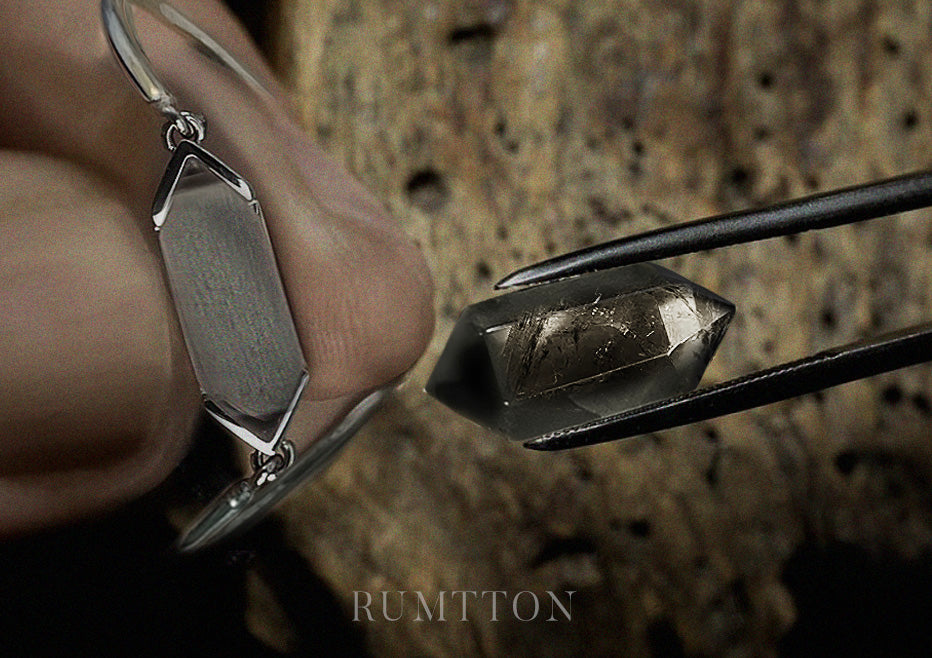 Crystal Pendant Surgical Steel Bracelet