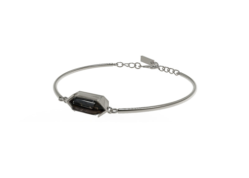 Crystal Pendant Surgical Steel Bracelet