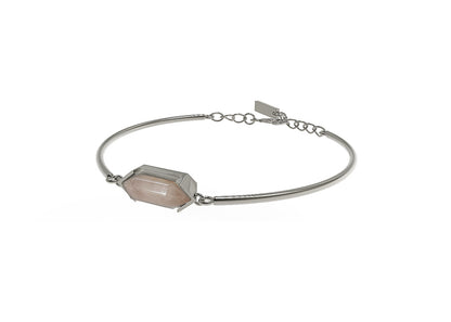 Crystal Pendant Surgical Steel Bracelet