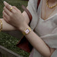 Shell pink Mother of pearl women's Mesh band watch Harbor Gold