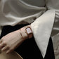 Shell pink Mother of pearl women's Mesh band watch Harbor Rose Gold