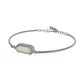 Crystal Pendant Surgical Steel Bracelet