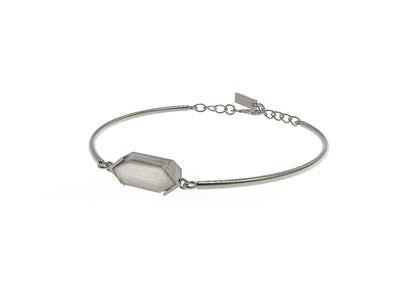 Crystal Pendant Surgical Steel Bracelet