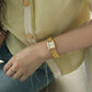 女性用腕輪メタル時計Britゴールド